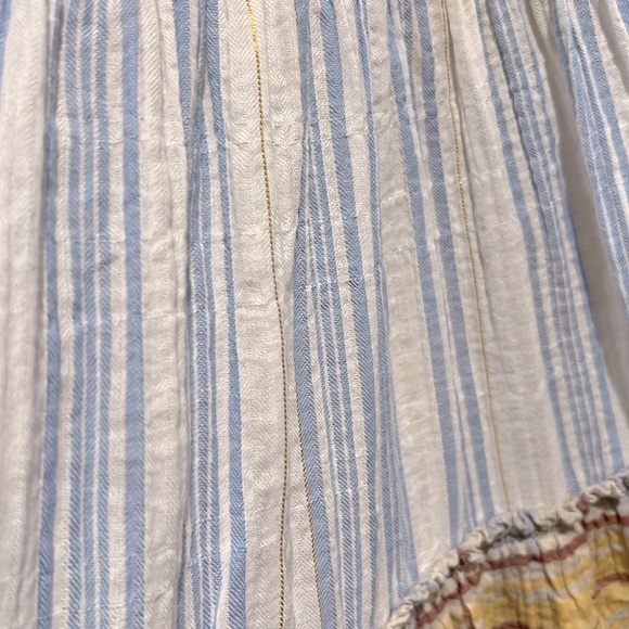 Free People We The Free Waiting on Summer Plaid Flowy Tunic Plaid Stripes Small - Picture 7 of 7